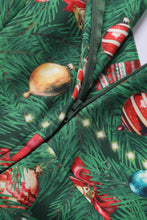 Indlæs billede til gallerivisning Scarlette Grøn Langærmet med Juletræprint🎄