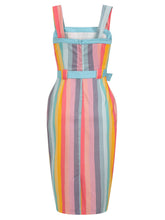 Indlæs billede til gallerivisning Tess Regnbuestribet Kjole ❤️