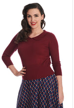 Indlæs billede til gallerivisning Sweet Scallop Jumper - Bordeaux ☘️