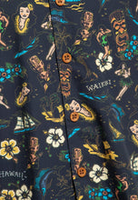 Indlæs billede til gallerivisning Hawaiian økologisk bomuldsskjorte - Sort 🌻
