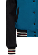 Indlæs billede til gallerivisning Collegejakke Rockabilly Kitten - Sort/blå ☘️❤️