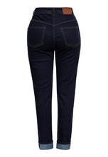 Indlæs billede til gallerivisning „Betty“ jeans med høj talje: Mørkeblå