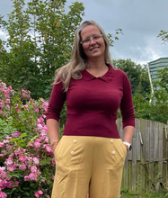 Indlæs billede til gallerivisning Sweet Scallop Jumper - Bordeaux ☘️