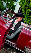 Indlæs billede til gallerivisning Pinstripe vest: Sort - DAME