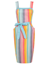 Indlæs billede til gallerivisning Tess Regnbuestribet Kjole ❤️