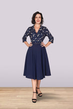 Indlæs billede til gallerivisning Christine Nederdel - Marineblå ❤️