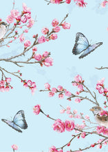 Indlæs billede til gallerivisning Nyra Blossom Butterfly 50'er swing-nederdel - Blå 🍒