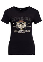 Indlæs billede til gallerivisning Royal Kitten Club - Sort T-shirt ☘️❤️