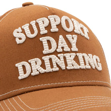 Indlæs billede til gallerivisning Trucker Cap 'Support Day Drinking' i brun: One Size 🍋
