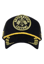 Indlæs billede til gallerivisning Trucker Cap «Detonation Customs»: Sort / En størrelse

