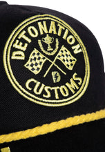 Indlæs billede til gallerivisning Trucker Cap «Detonation Customs»: Sort / En størrelse
