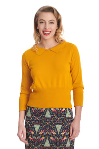 Sweet Scallop Jumper - sennepsfarve