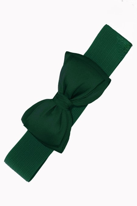 Bella - Sløjfe Bælte - Flaske Grøn ☘️🌻