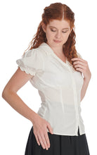 Indlæs billede til gallerivisning Jane - skjortebluse - hvid ☘️
