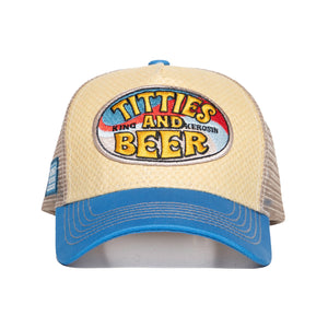 Titties & Beer Trucker Cap - Beige