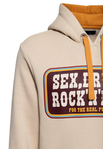 Sex, stoffer og rock 'n' roll - Sand - Hættetrøje ☘️