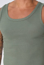 Indlæs billede til gallerivisning Enkel tanktop: Khaki grøn 🍒
