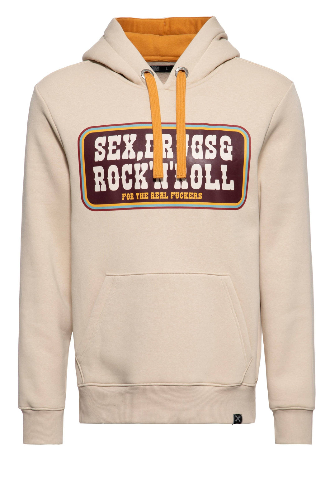 Sex, stoffer og rock 'n' roll - Sand - Hættetrøje ☘️