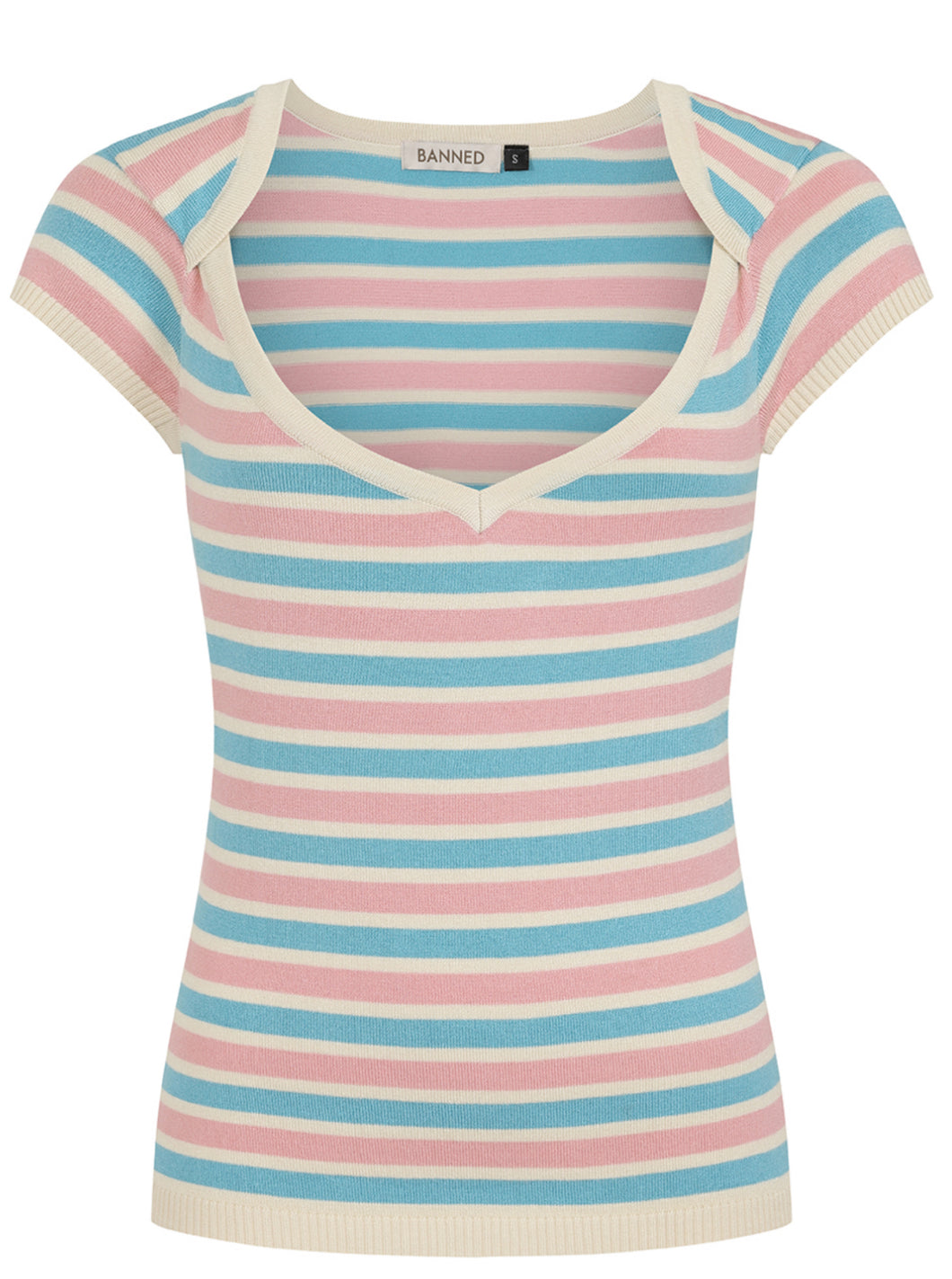 Vivian striber - bluse