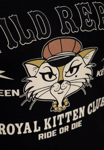 Royal Kitten Club -  Sort T-shirt ☘️