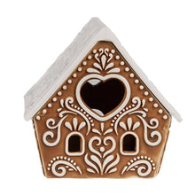 Indlæs billede til gallerivisning Pepperkagehus 9x7x8 cm til fyrfadslys
