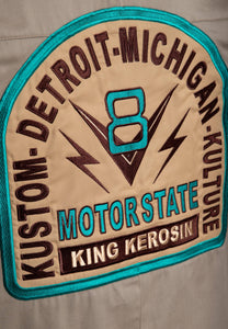 Kustom Kulture V8 - Sand - Skjorte ☘️