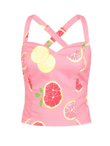 Mahina Grapefrugt Top: LYSERØD ☘️