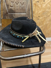 Indlæs billede til gallerivisning Handmade design cowboy hat: sort 🍋
