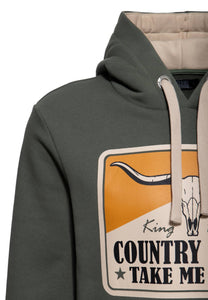Country Roads - Oliven-grøn - Hættetrøje ☘️