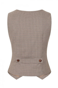 Hallie Houndstooth Vest