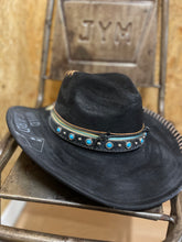 Indlæs billede til gallerivisning Handmade design cowboy hat: sort 🍋
