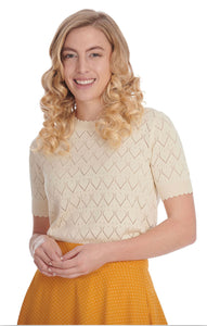 Sweet Gardina Jumper - Råhvid