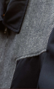 Gabardine Jakke - Two Tone Grå 🌻