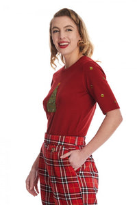 Scandi Tree Holiday Cheer bluse🌻