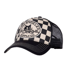 Indlæs billede til gallerivisning Trucker Cap «Los Angeles Supply Co»: Schwarz / One Size
