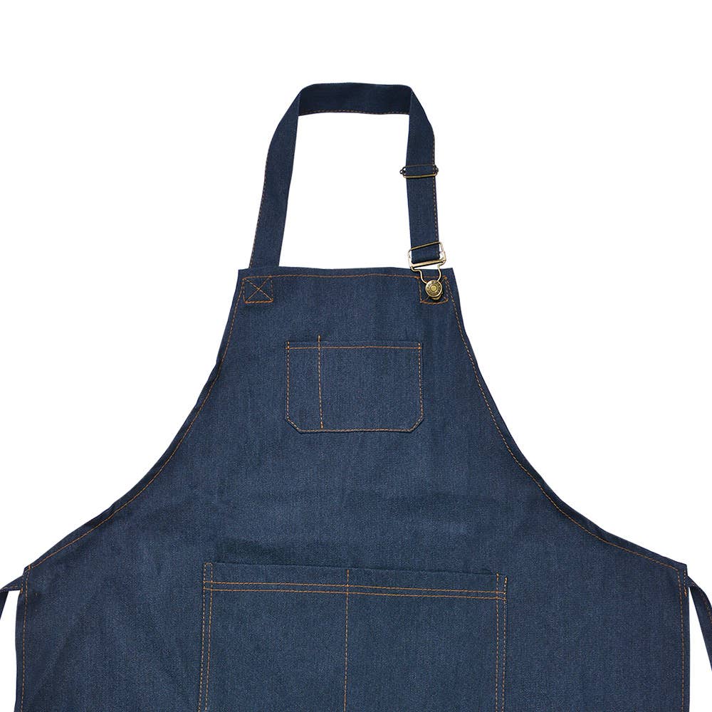 Køkkenforklæde 77x68 cm Blå Polyester