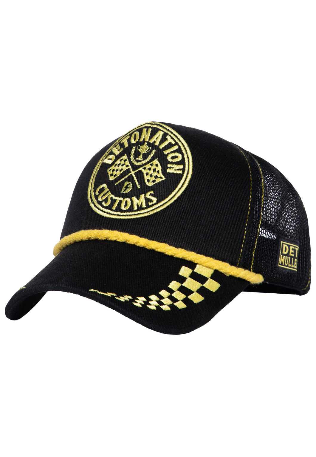 Trucker Cap «Detonation Customs»: Sort / En størrelse