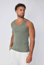 Indlæs billede til gallerivisning Enkel tanktop: Khaki grøn 🍒
