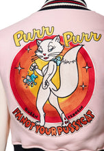 Indlæs billede til gallerivisning Collegejakke Purr Purr - Lyserød🌺
