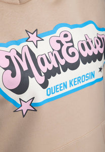 Man Eater -  Beige - Hættetrøje