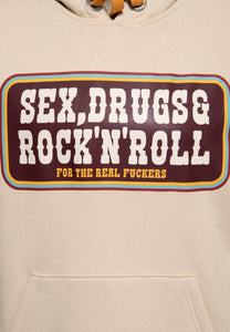 Sex, stoffer og rock 'n' roll - Sand - Hættetrøje ☘️