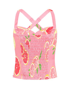 Mahina Grapefrugt Top: LYSERØD ☘️