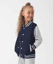 Indlæs billede til gallerivisning Collage Sweat Junior -  Oxford Navy / Bordeaux
