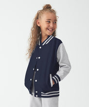 Indlæs billede til gallerivisning Collega Sweat jakke Junior - Sort / Hvid
