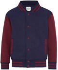 Collega Sweat jakke Junior -  Oxford Navy / Bordeaux