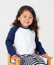 Indlæs billede til gallerivisning Baseball Tee  Junior - Hvid/Navy
