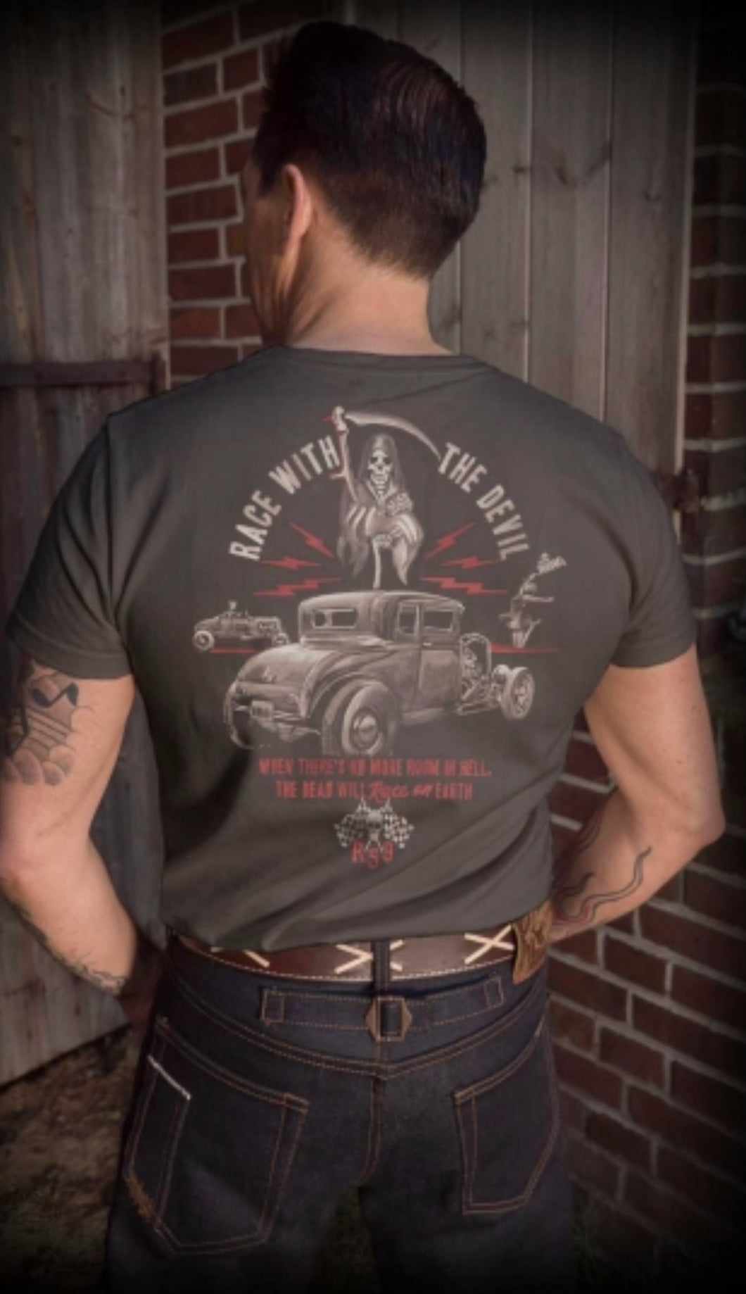 Race with the devil - t-shirt grå