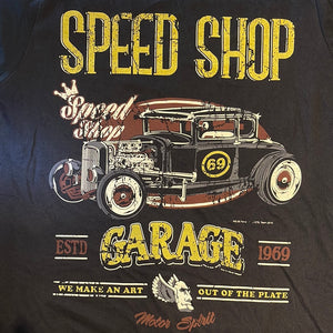 Speed Shop Garage- t-shirt sort