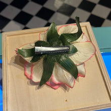 Indlæs billede til gallerivisning Rose Ø10 - lys med pink kant

