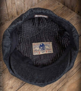 Slugger cap  - Hat mørk grå med nistre af hvid
